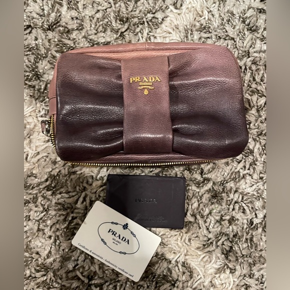 PRADA Clutch Bag/Leather/ Purple and Pink Bag - Picture 3 of 15